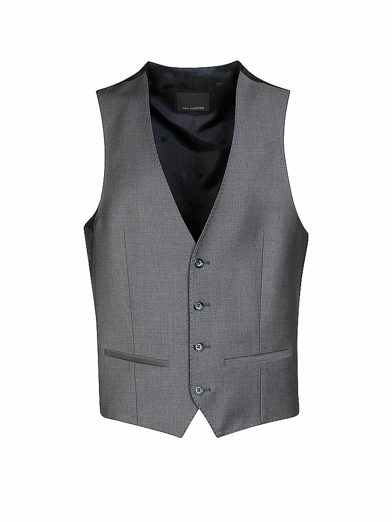 ROY ROBSON Anzugweste Slim Fit grau   98 herren